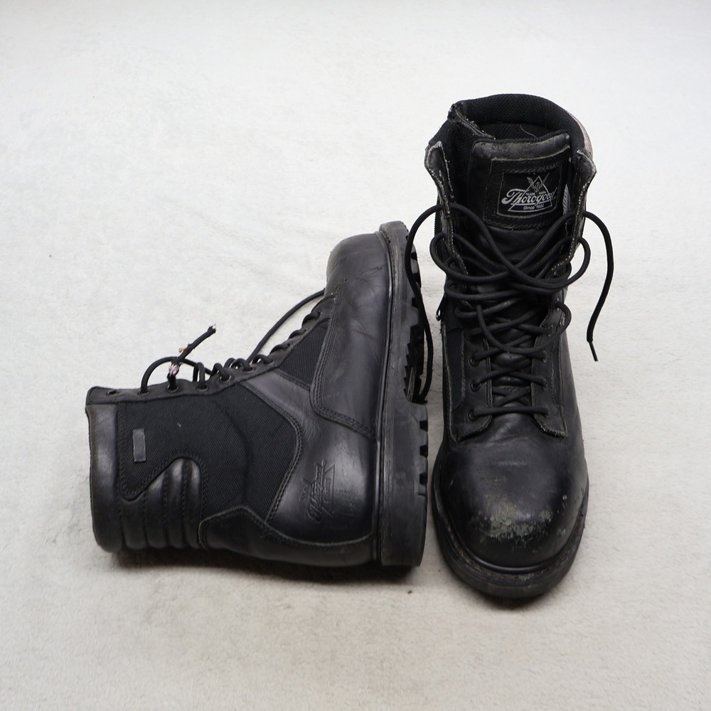 Thorogood Men 12M Tactical Boots Black Gen Flex2 Leather Waterproof Lace Logger